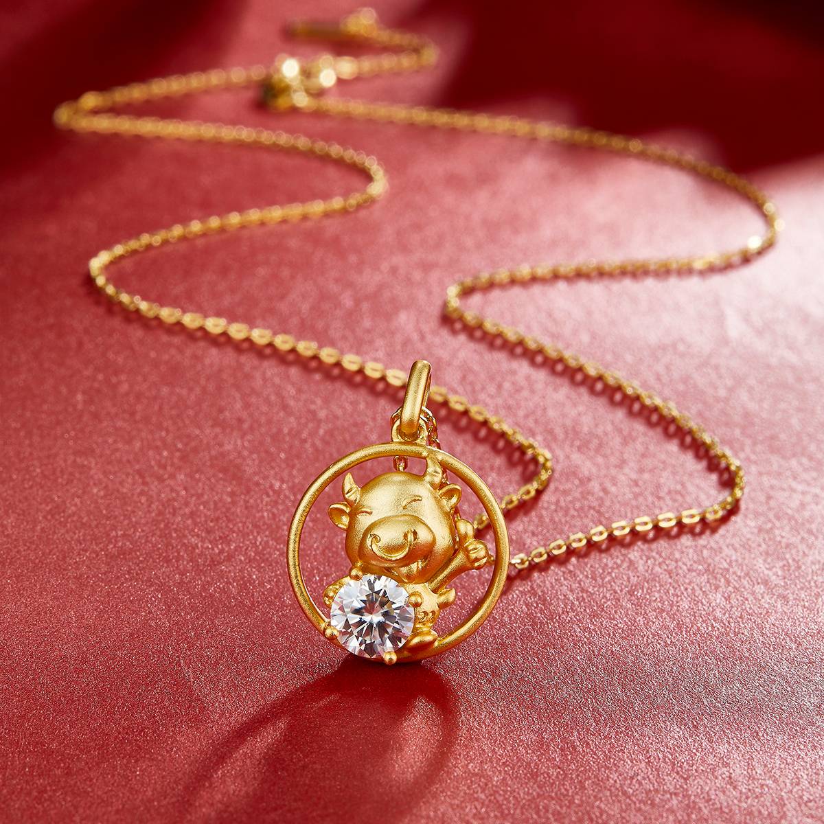Moissanite Necklace from the Zodiac Series, 1.0 Carat